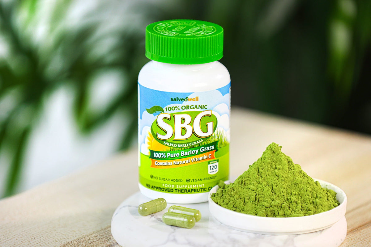 SBG CAPSULES IN BOTTLE ( 120 Caps) – SalveoBarleyGrass