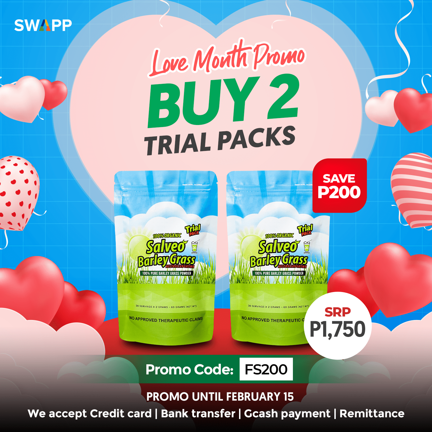 Salveo Trial Pack (Twin Pack Promo) 160 grams